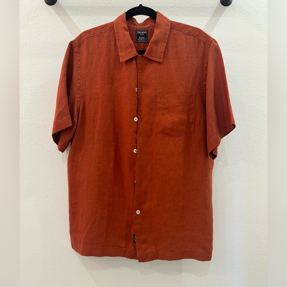 Todd Snyder Linen Shirt, Clay